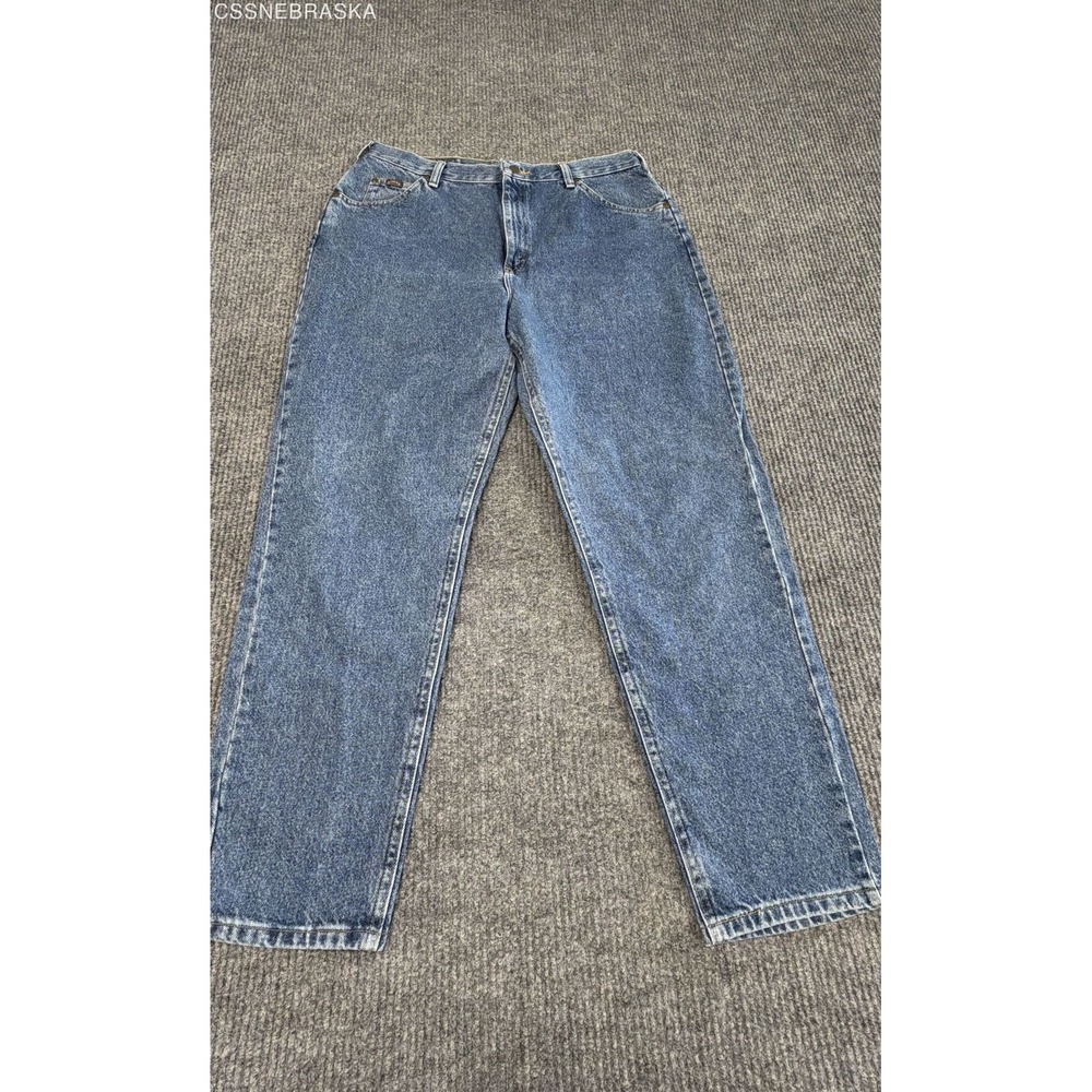 Riders Blue Relaxed Fit Tapered Leg Denim Jeans Medium Wash - Size 16P